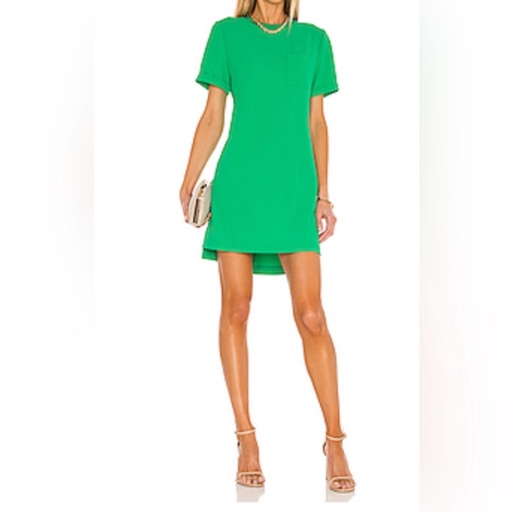 Alice + Olivia Catalina T Shirt Mini Dress in Green Mint Kelly Size XS